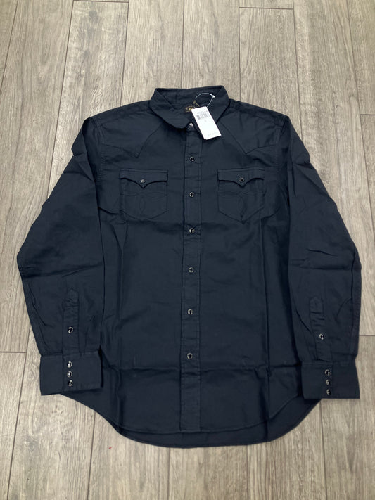 L-RRL Cotton/Twill Western Black Long Sleeve