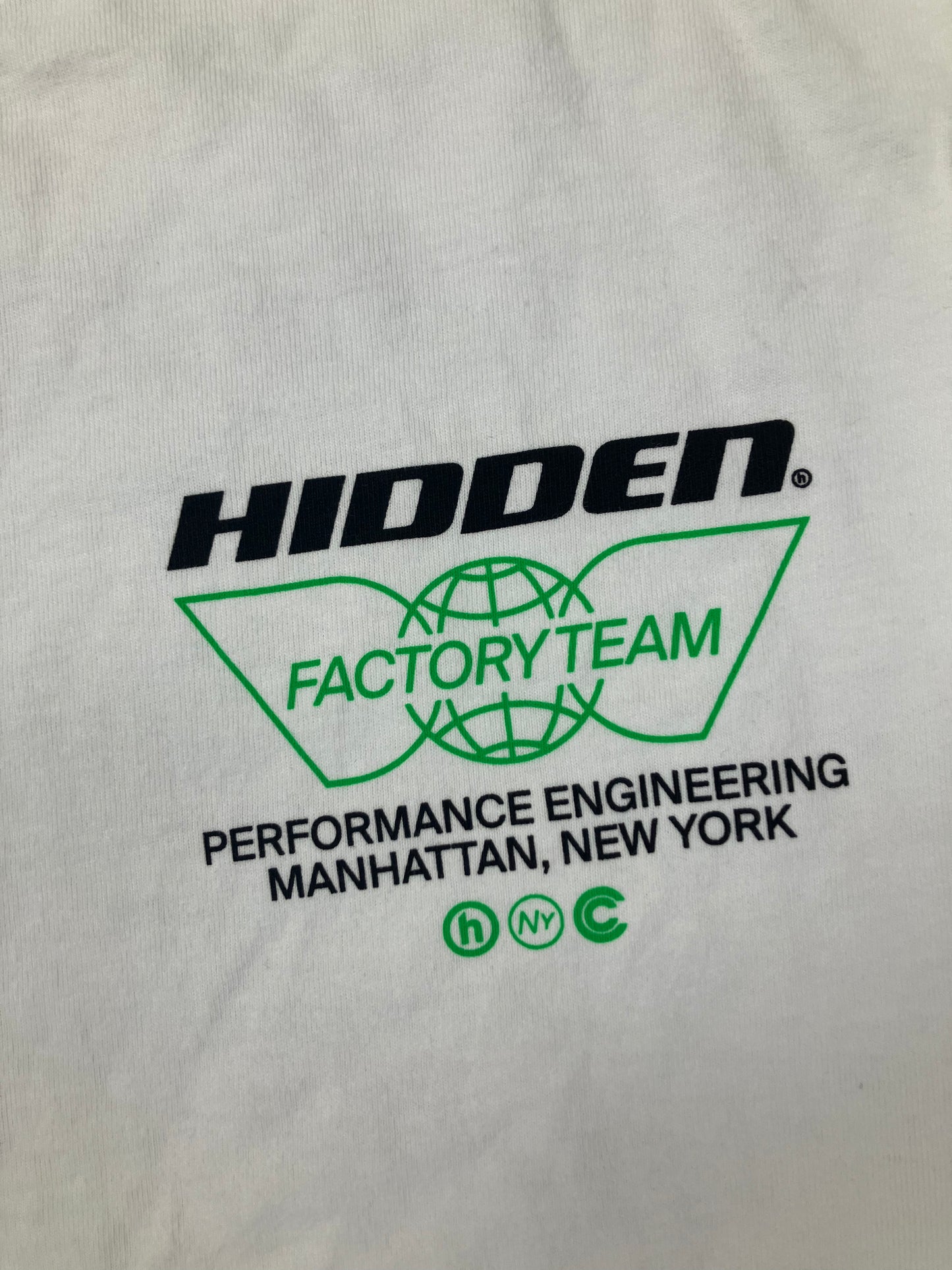 Hidden NY Factory Team White Long-Sleeve Shirt Size L