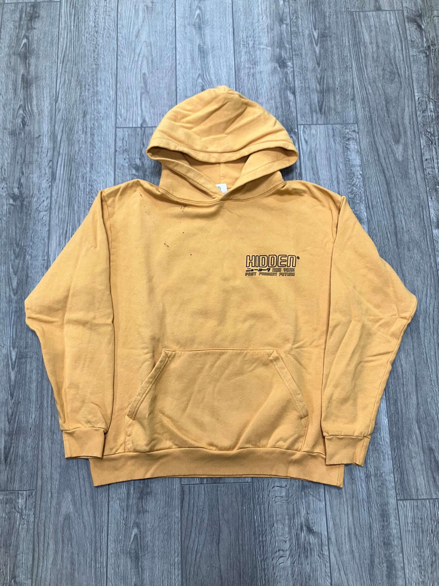 Hidden NY Koi Hoodie Mustard Size L