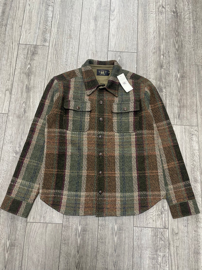 M-RRL Plaid Wool-Blend Olive Green Workshirt
