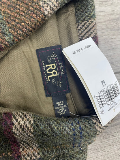 M-RRL Plaid Wool-Blend Olive Green Workshirt