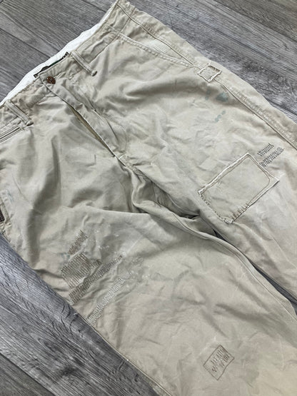 33-Polo Ralph Lauren Distressed  Patchwork Chino Pants