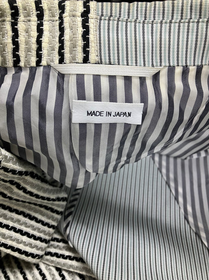 3-Thom Browne Asymmetric Grey Blazer