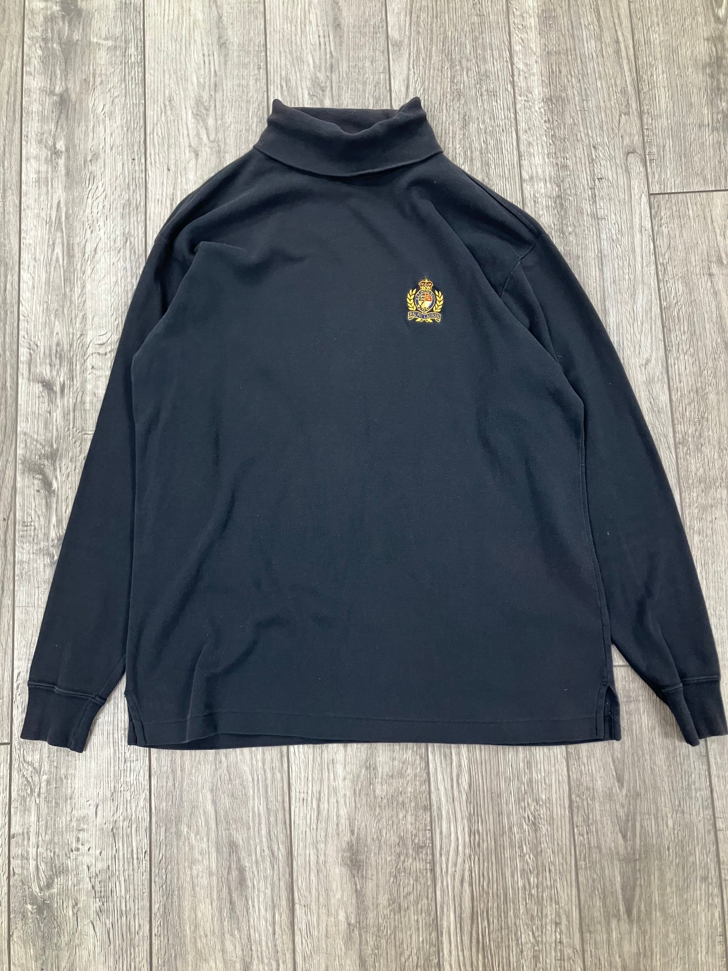 L-Polo Ralph Lauren Vintage Gold Crest Turtleneck