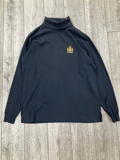 L-Polo Ralph Lauren Vintage Gold Crest Turtleneck