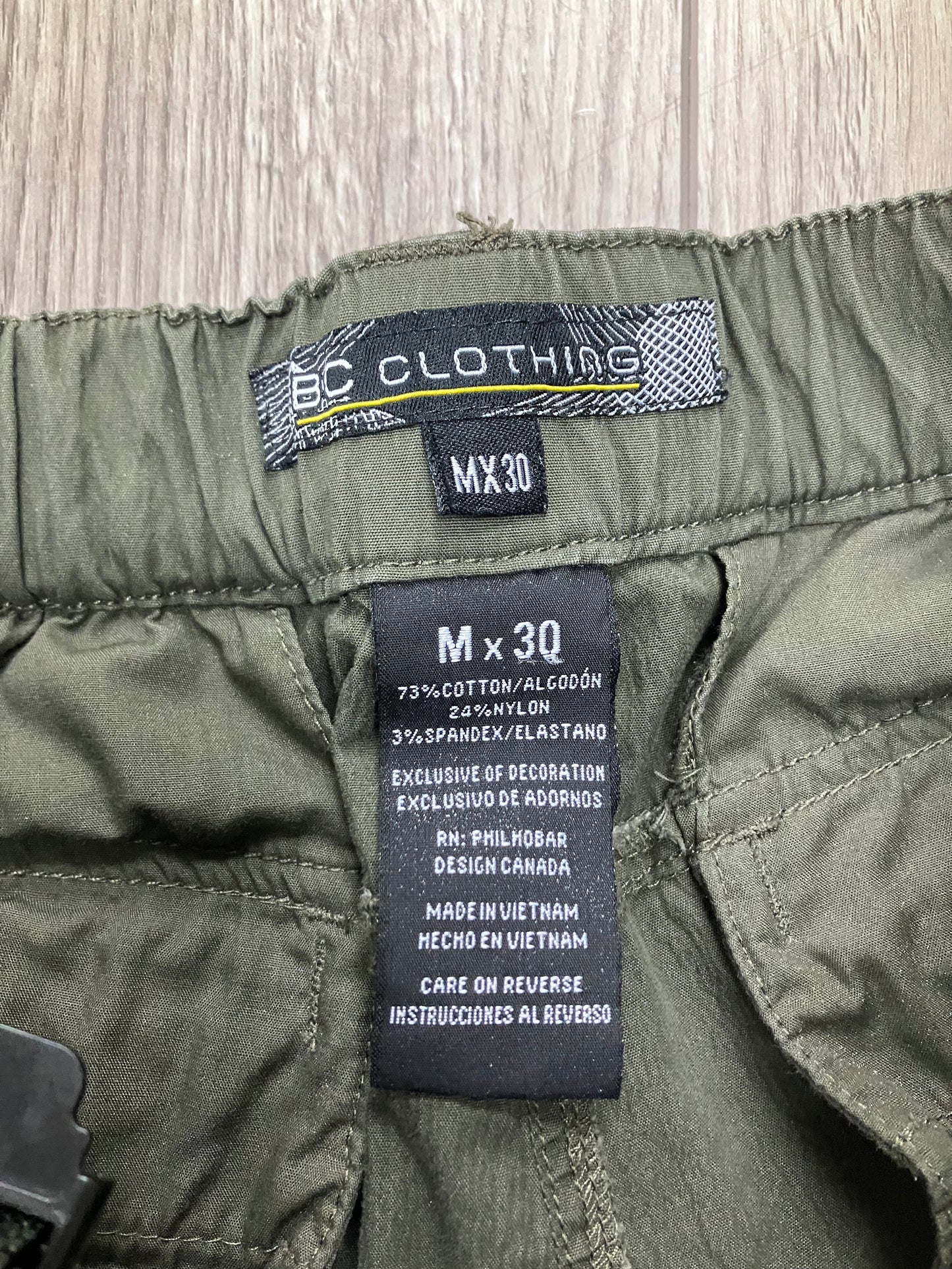 BC Clothing Olive Cargos Size M