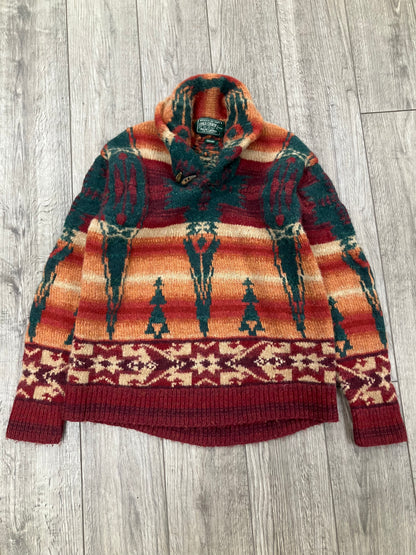 M-Polo Country Ralph Lauren  Southwestern Aidondack Shawl Sweater