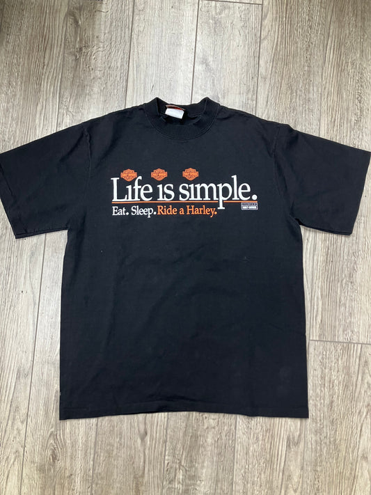 Harley single stitch tee Size M
