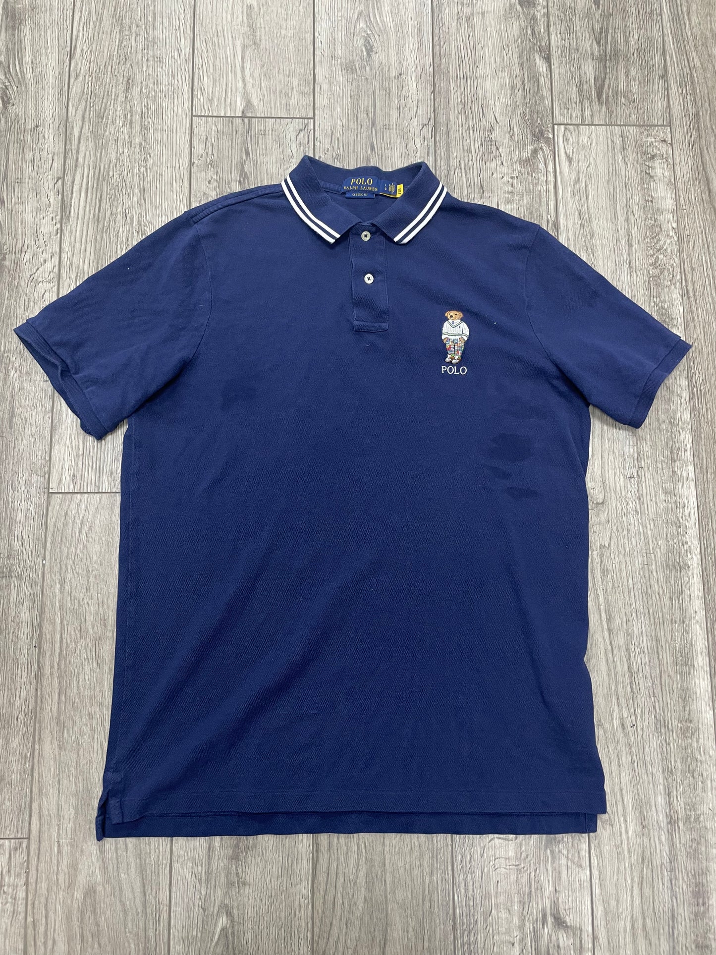 L-Polo Ralph Lauren Polo Bear Navy Shirt