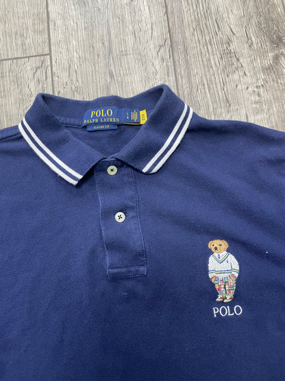 L-Polo Ralph Lauren Polo Bear Navy Shirt