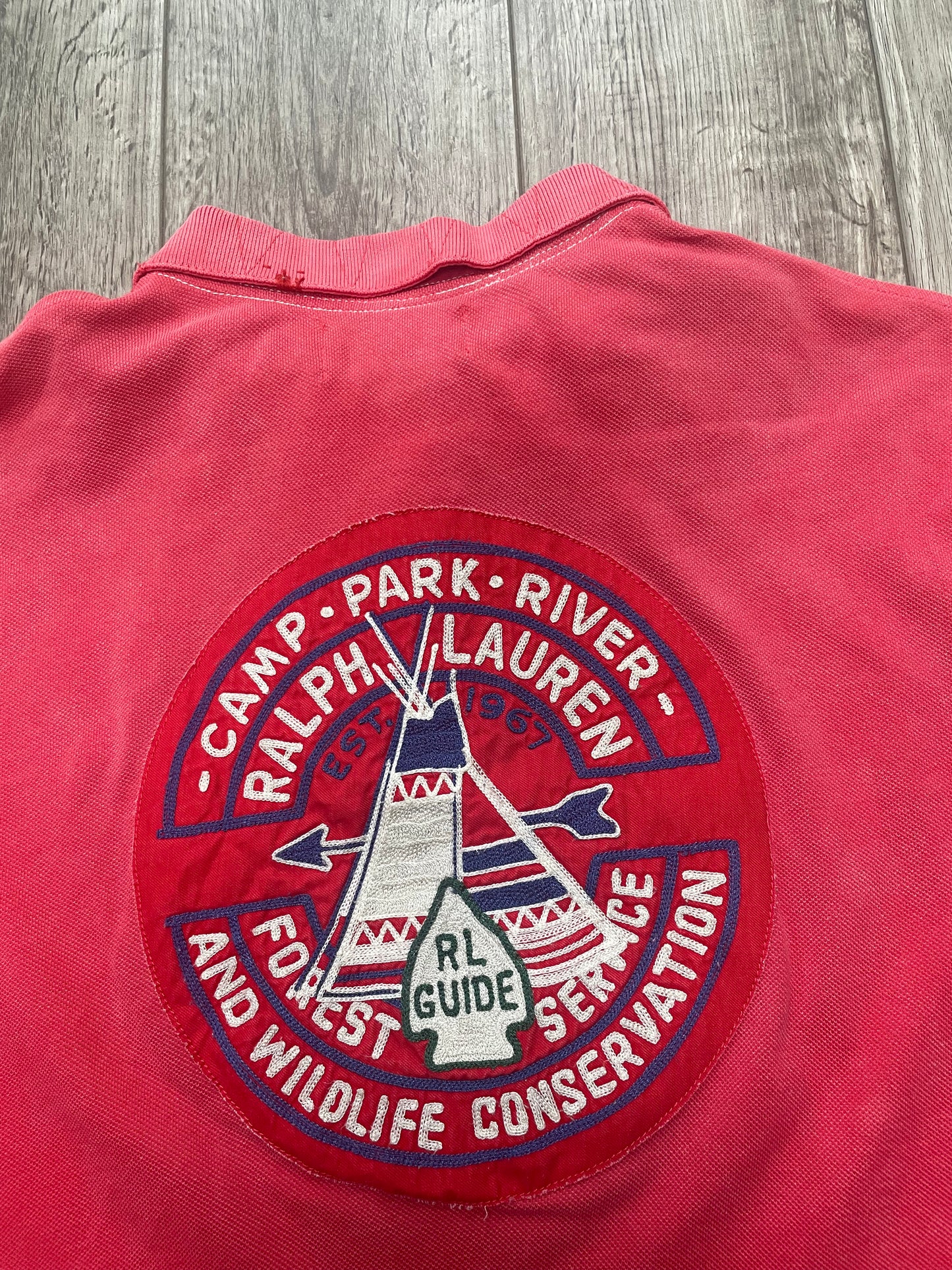 Vintage Polo Ralph Lauren Canyon Trail Guide Polo Shirt-L