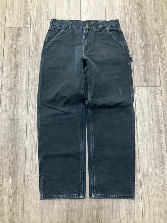 Carhartt Black Flannel Lined Pants-32