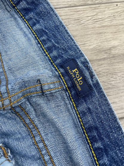 31-Polo Ralph Lauren Classic Fit Tiger Patch Distressed Jeans