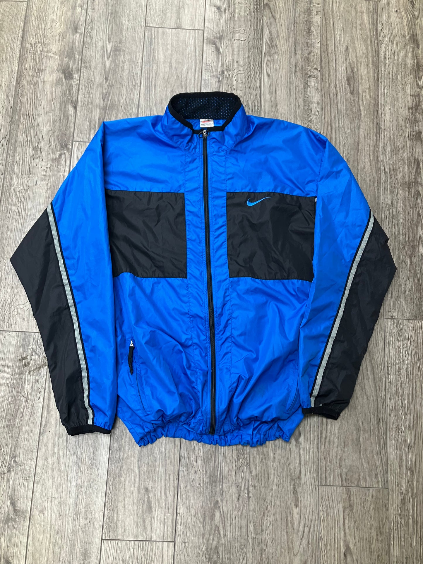 Vintage Nike Blue/Black Windbreaker Size XLT