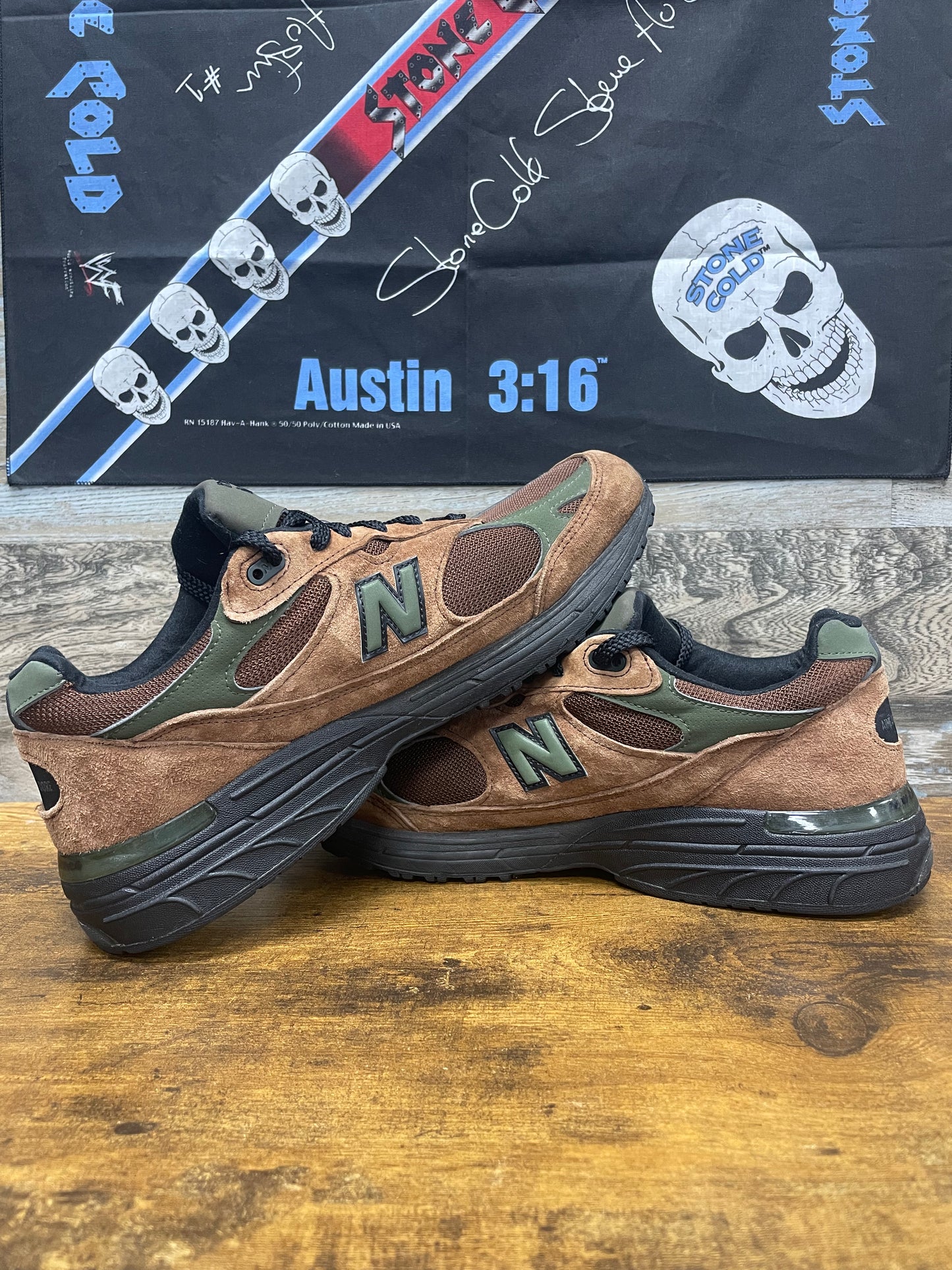 11.5-New Balance 993 Aimé Leon dore “beef & broccoli”