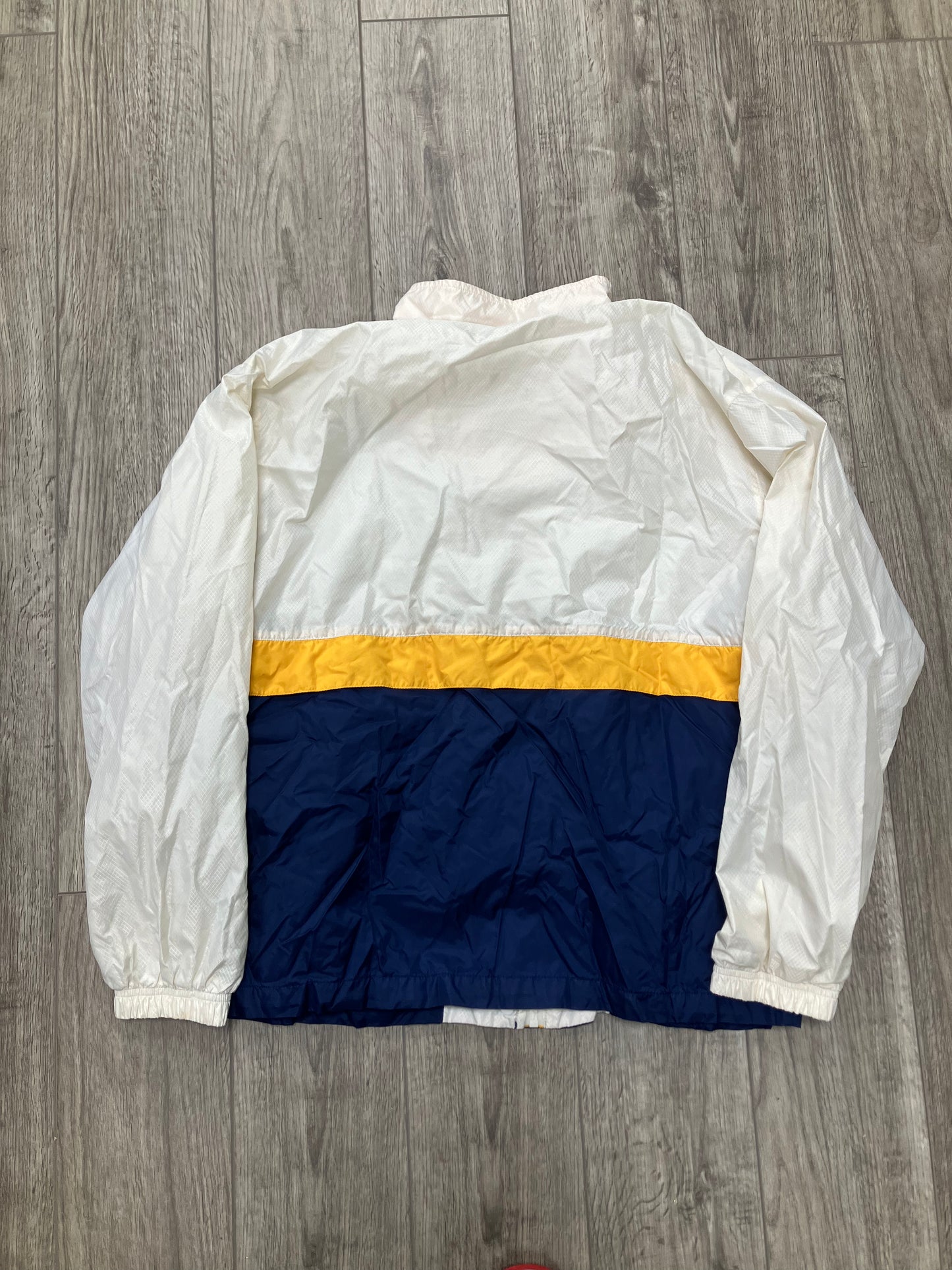 Vintage Nike White/Blue/Yellow Windbreaker Size L