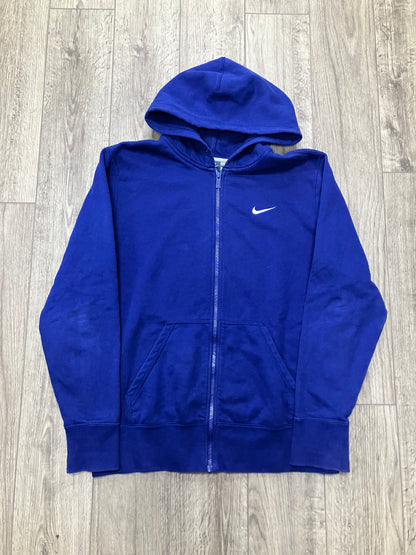 Nike Blue Zip-Up Hoodie Size L