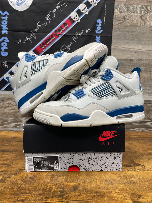 10.5-Jordan 4 Military Blue
