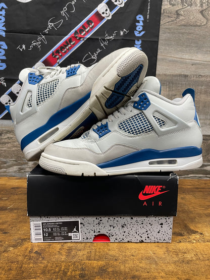 10.5-Jordan 4 Military Blue