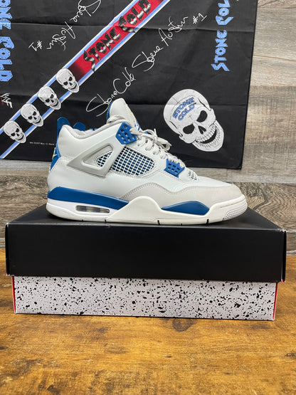 10.5-Jordan 4 Military Blue
