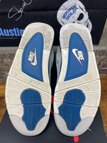10.5-Jordan 4 Military Blue