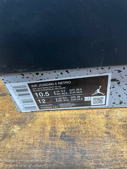 10.5-Jordan 4 Military Blue