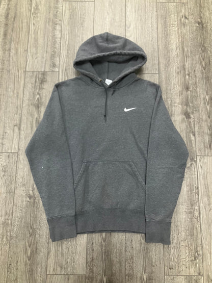 Nike Grey Mini Swoosh Hoodie Size M