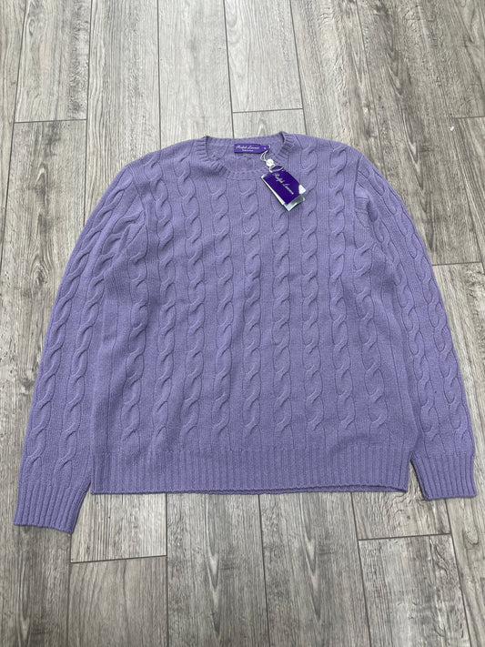 XL-Ralph Lauren Purple Label Cable-Knit Cashmere Sweater