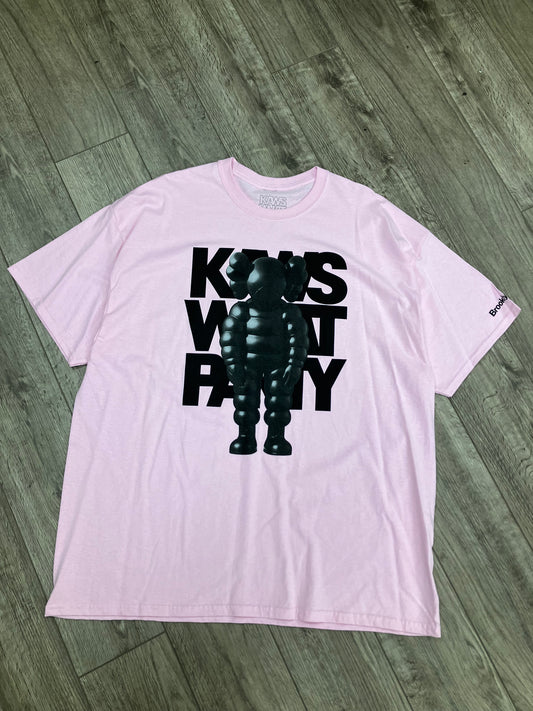 XXL-Kaws Party Pink Tee