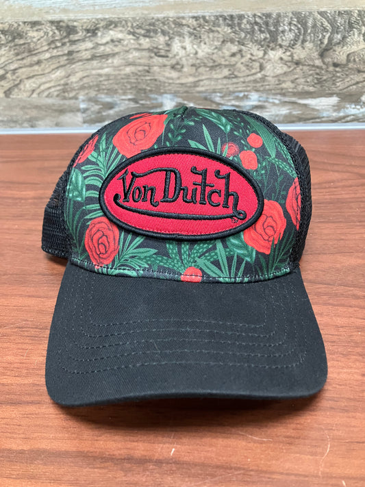 Von Dutch Roses Trucker Hat