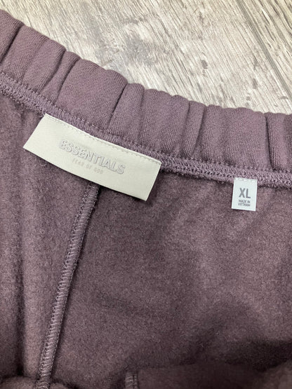 XL-Fear Of God Essentials Plum Shorts