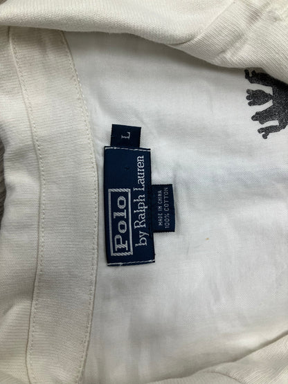 L-Polo Ralph Lauren White Distressed Blazer