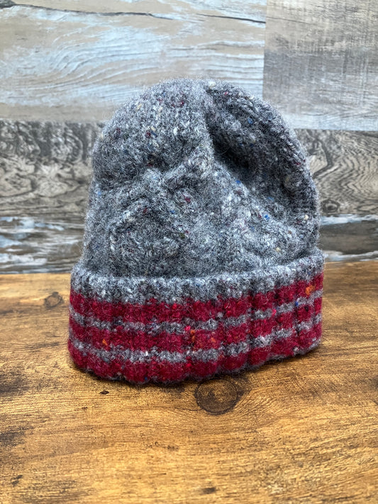 S-Thom Browne Grey Knit Beanie