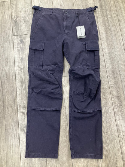 32-Balenciaga Slim Navy Cargo Pants