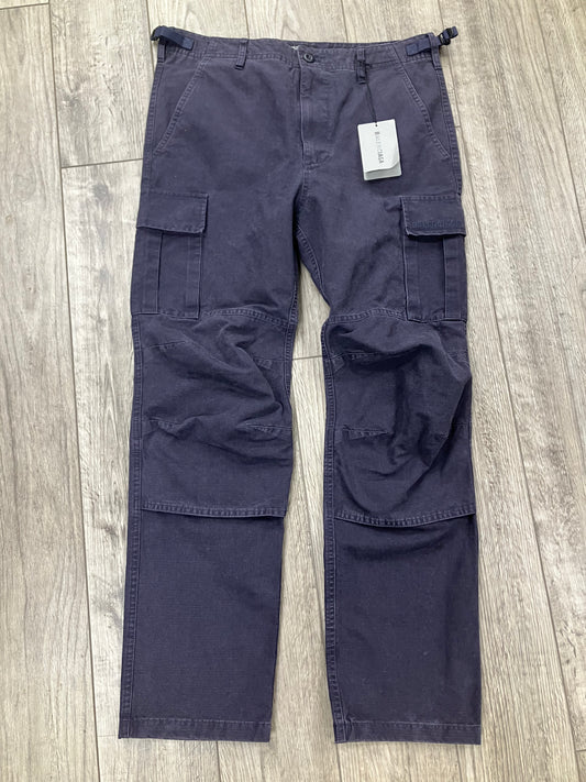 32-Balenciaga Slim Navy Cargo Pants