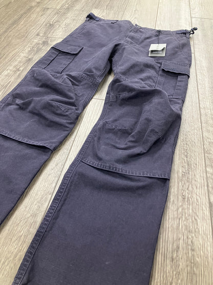 32-Balenciaga Slim Navy Cargo Pants