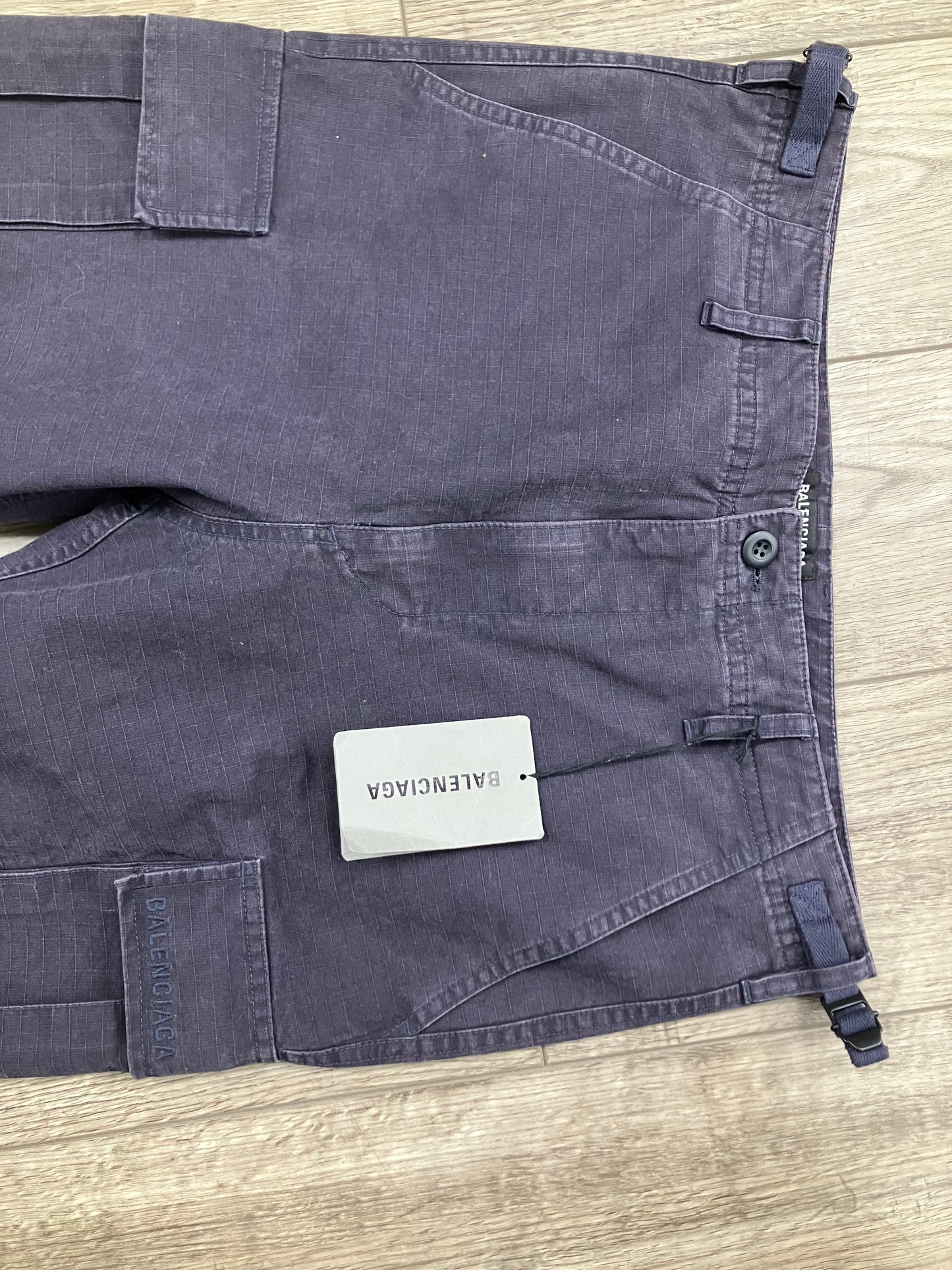 32-Balenciaga Slim Navy Cargo Pants