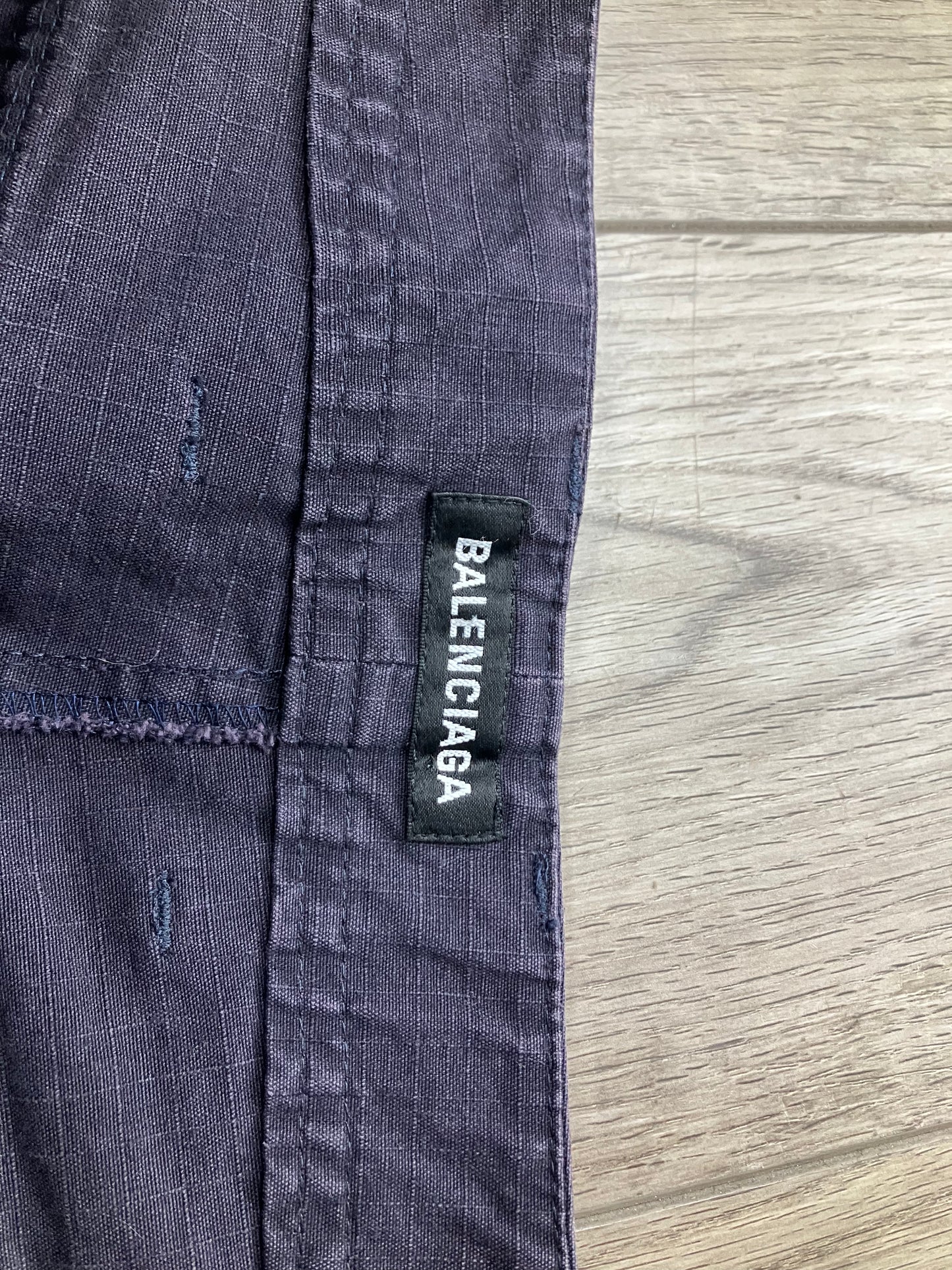 32-Balenciaga Slim Navy Cargo Pants