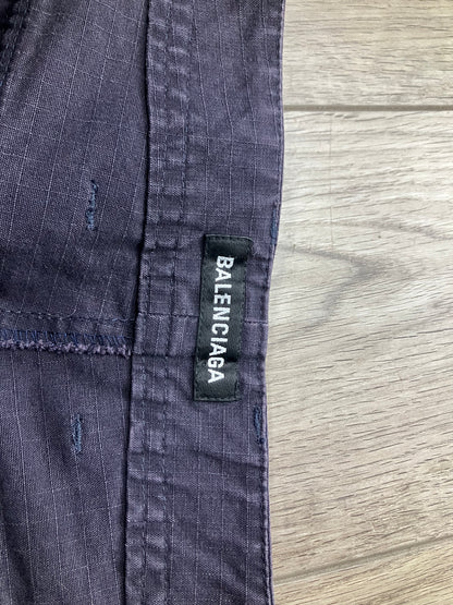 32-Balenciaga Slim Navy Cargo Pants