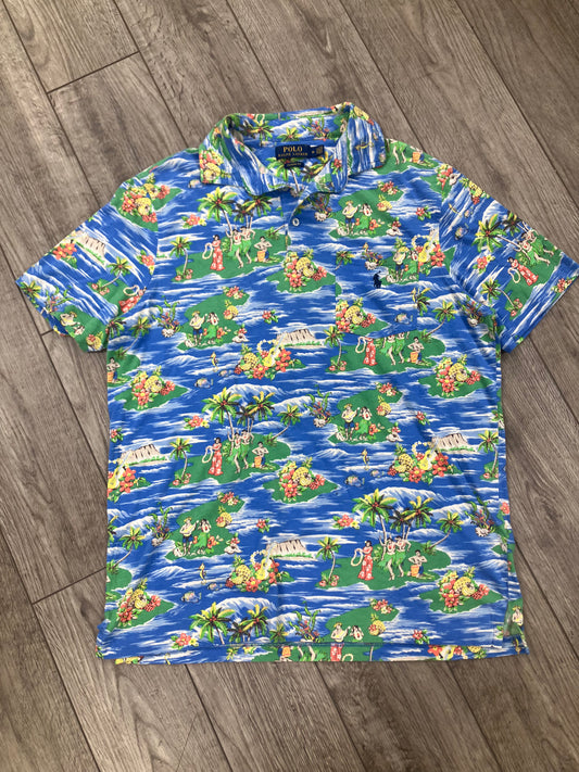 M-Polo Ralph Lauren Tropical-Print Hawaiian Shirt