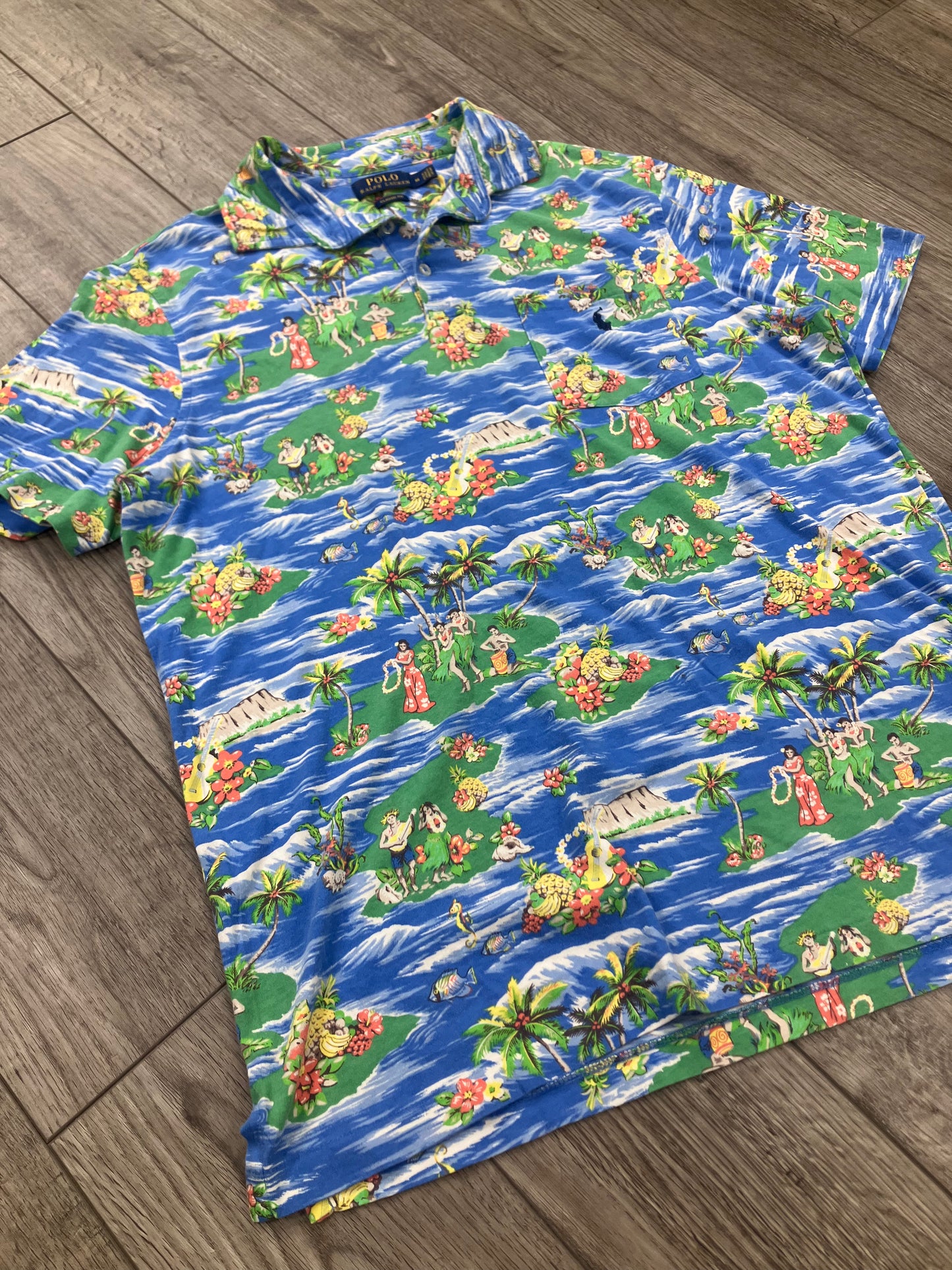 M-Polo Ralph Lauren Tropical-Print Hawaiian Shirt