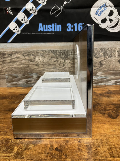 Versace Fragrance Gold/White Acrylic Display Stand