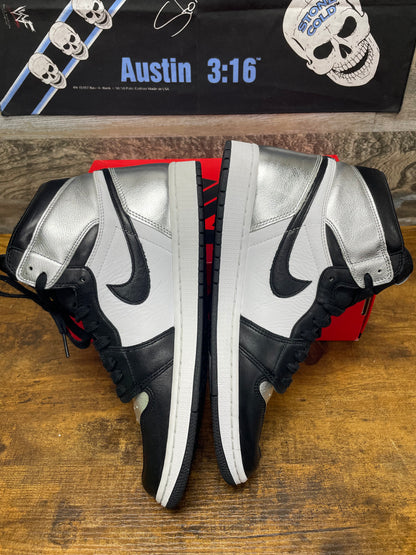 13W-Air Jordan 1 High Metallic Silver