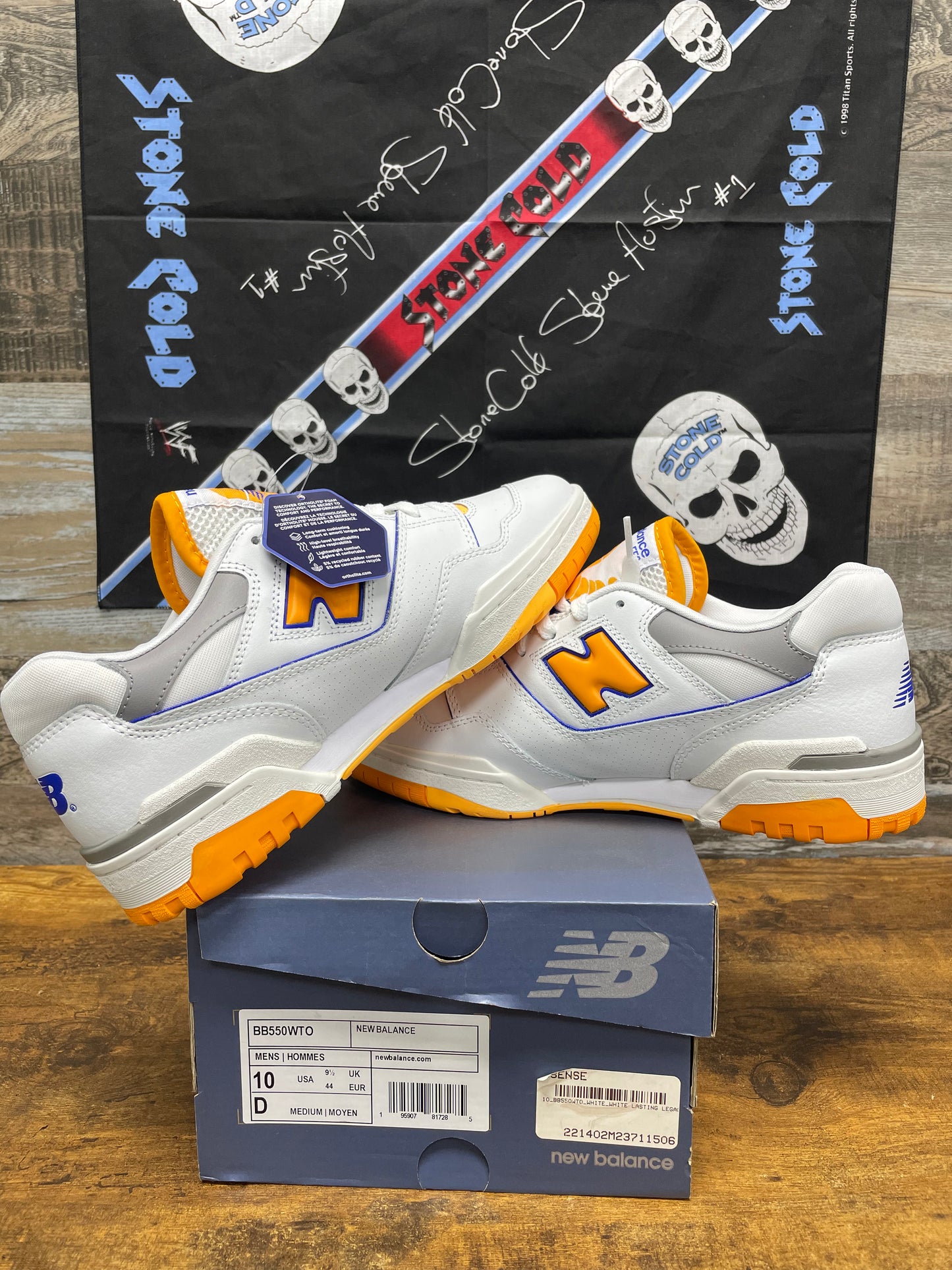 10-New Balance 550 Lakers Pack/Vibrant Orange