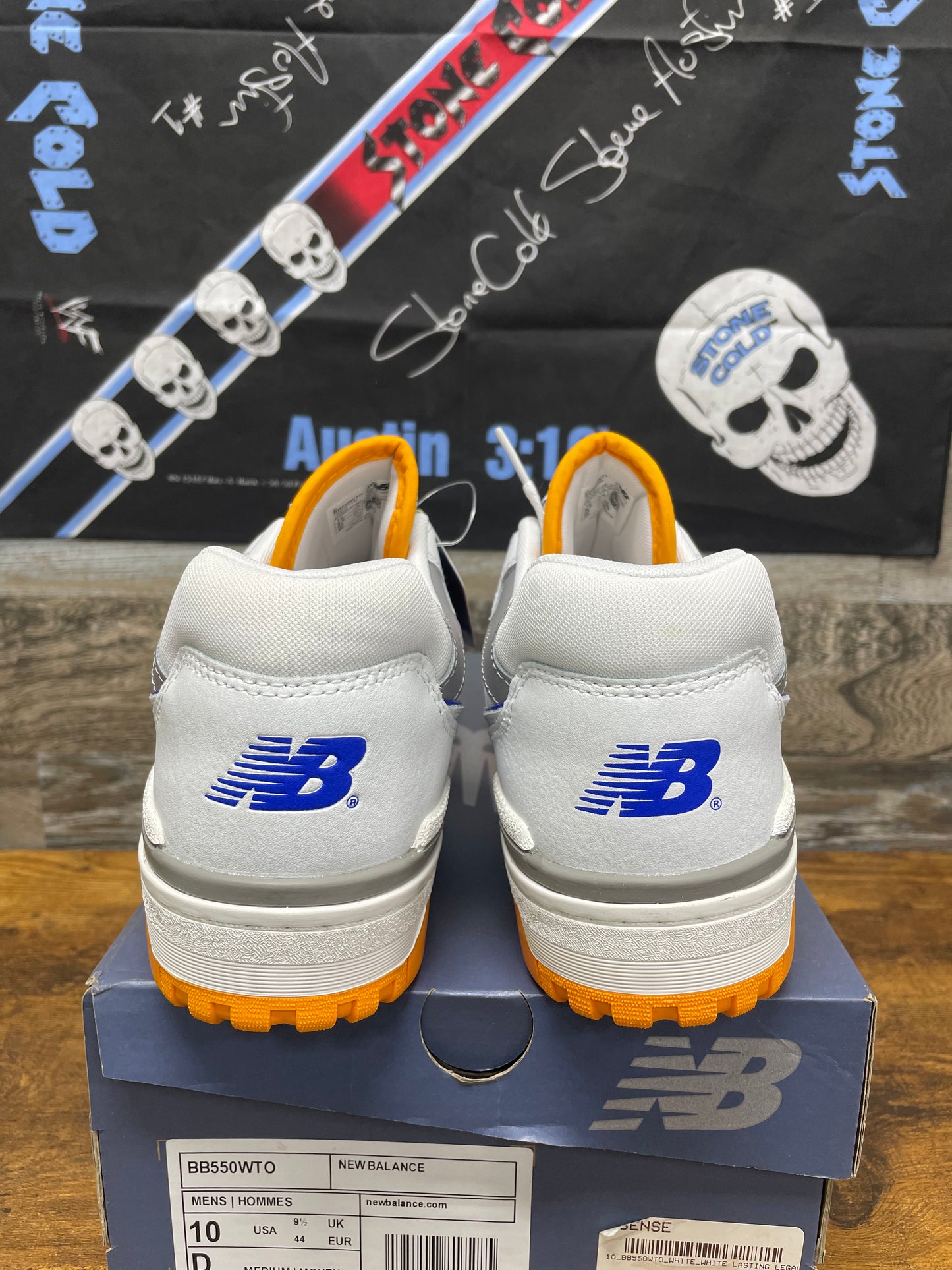 10-New Balance 550 Lakers Pack/Vibrant Orange