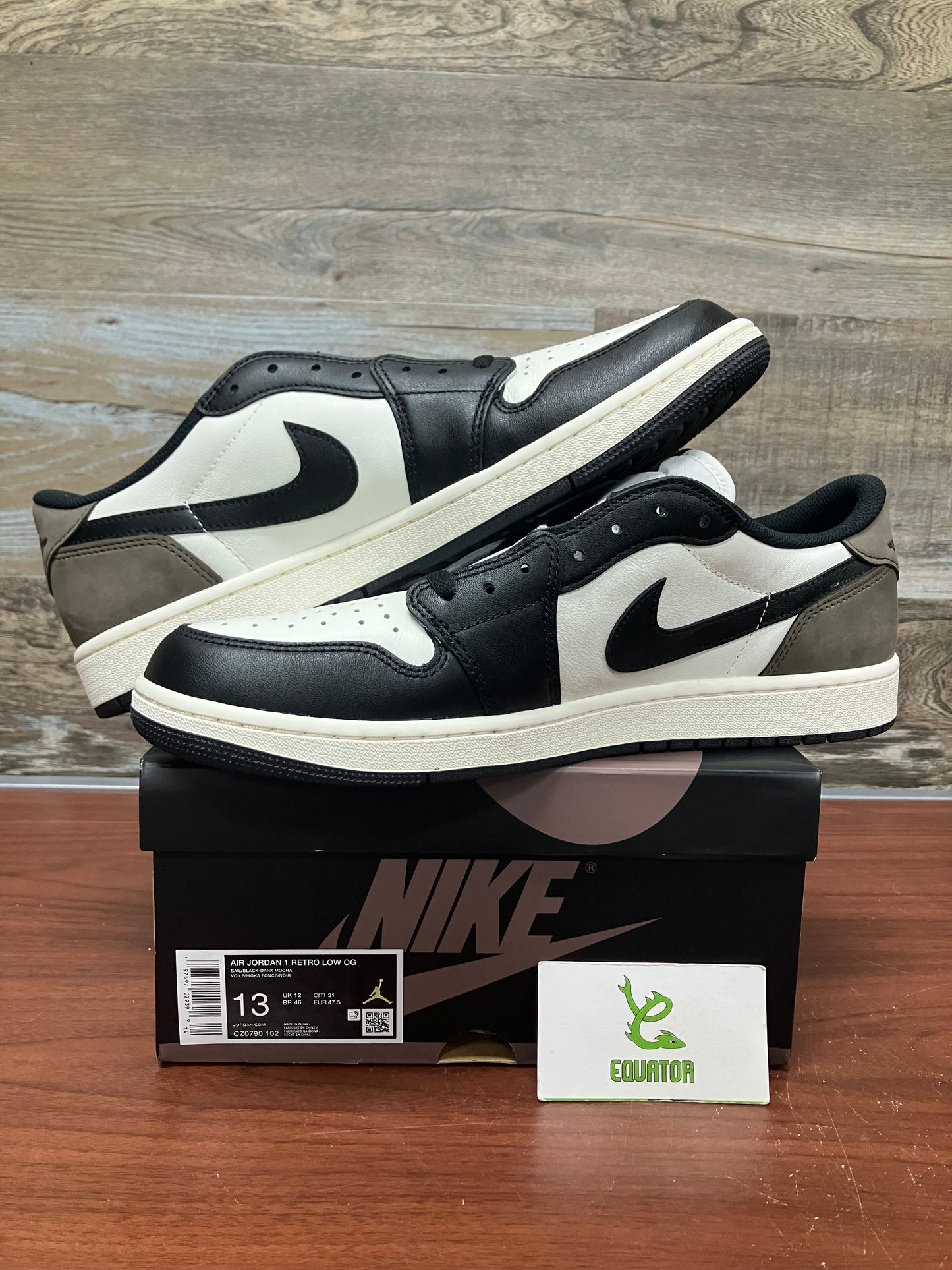 Jordan 1 Retro Low OG Mocha Size 13