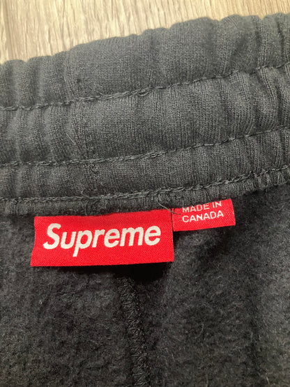 Supreme S Logo Black Sweatpants Size M