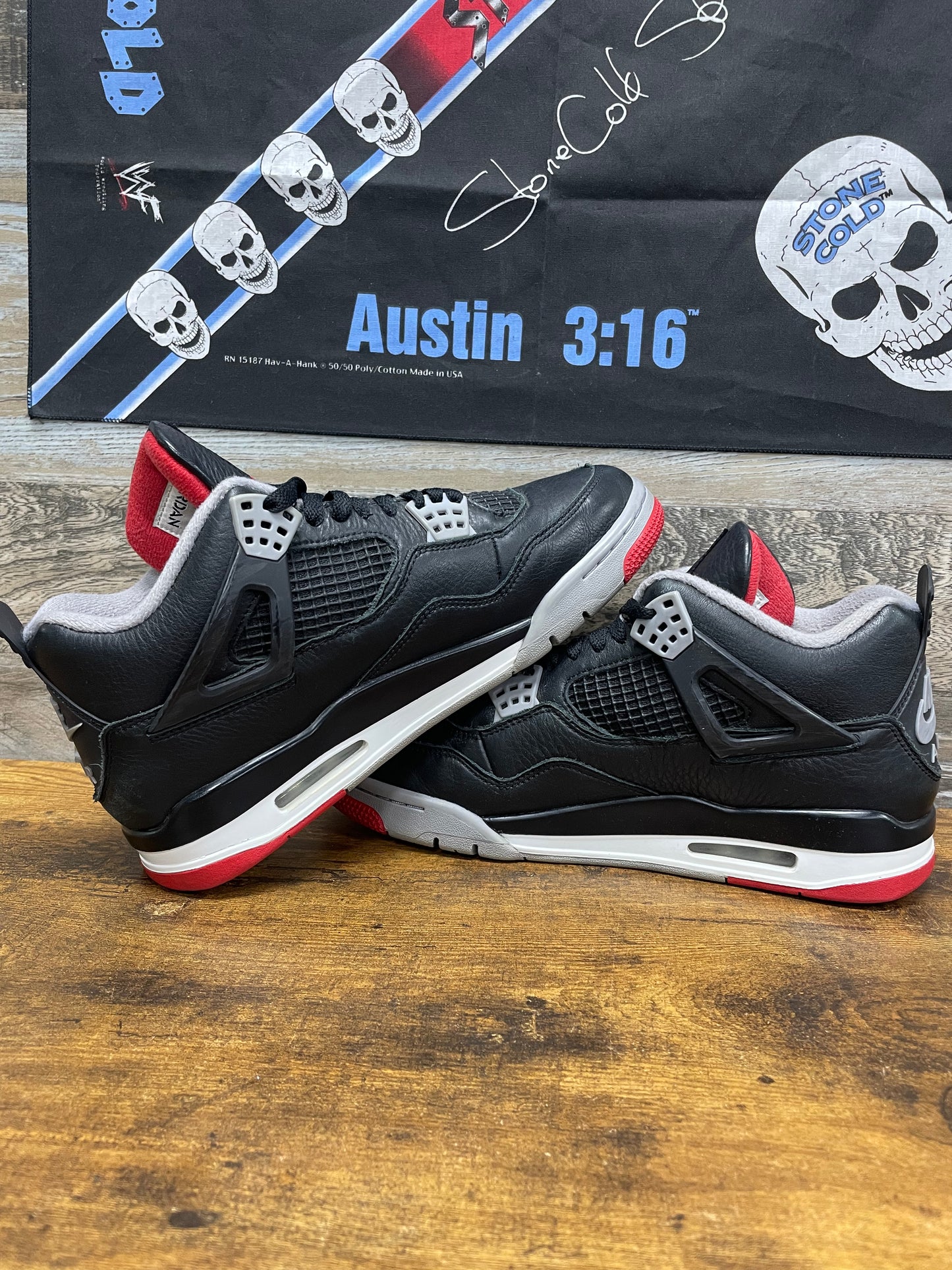 8.5-Air Jordan 4 Bred Reimagined