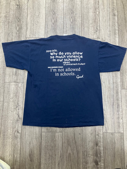 XL-Vintage “Public Schools Need God” Tee