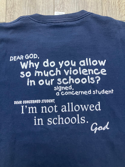 XL-Vintage “Public Schools Need God” Tee